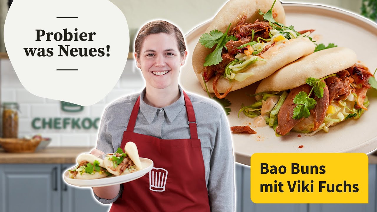 Viki macht Bao Buns mit Pulled Chicken – asiatisches Street Food | Probier was Neues! | Chefkoch