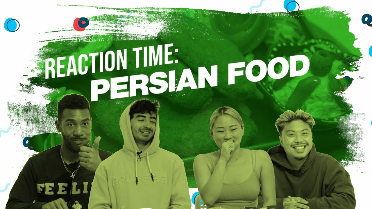 Americans React To Persian/Iranian Food | Reaction Timeریاکشن آمریکایی ها به غذای ایرانی