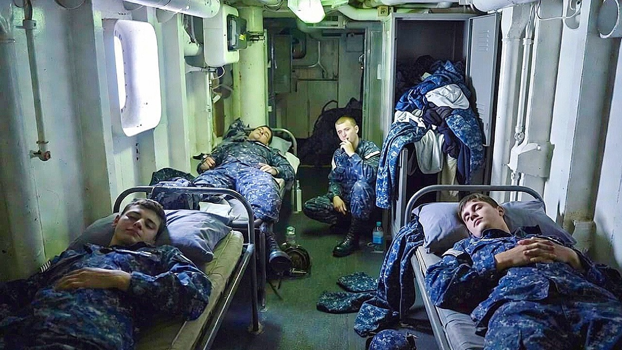 How 5,000 Sailors Sleep, Eat, And Survive on the Gerald Ford