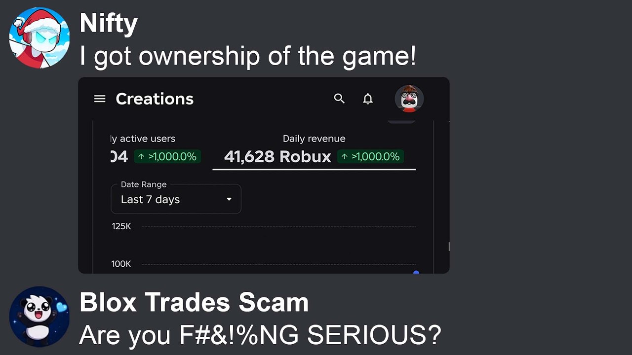 Buying A Roblox Game From A Scam Server, Then Telling Them I Actually Got It!