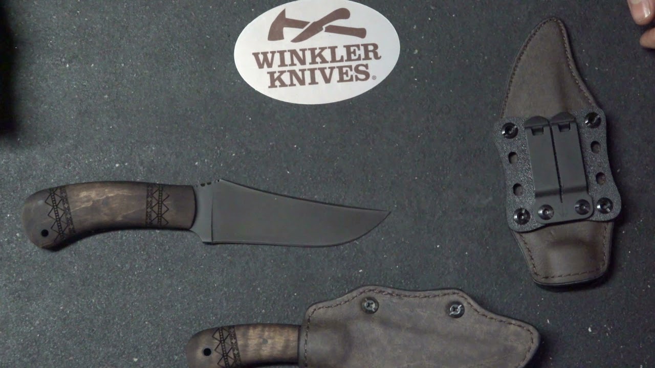 Winkler Knives Blue Ridge Hunter Tribal VS Belt Knife Maple Tribal