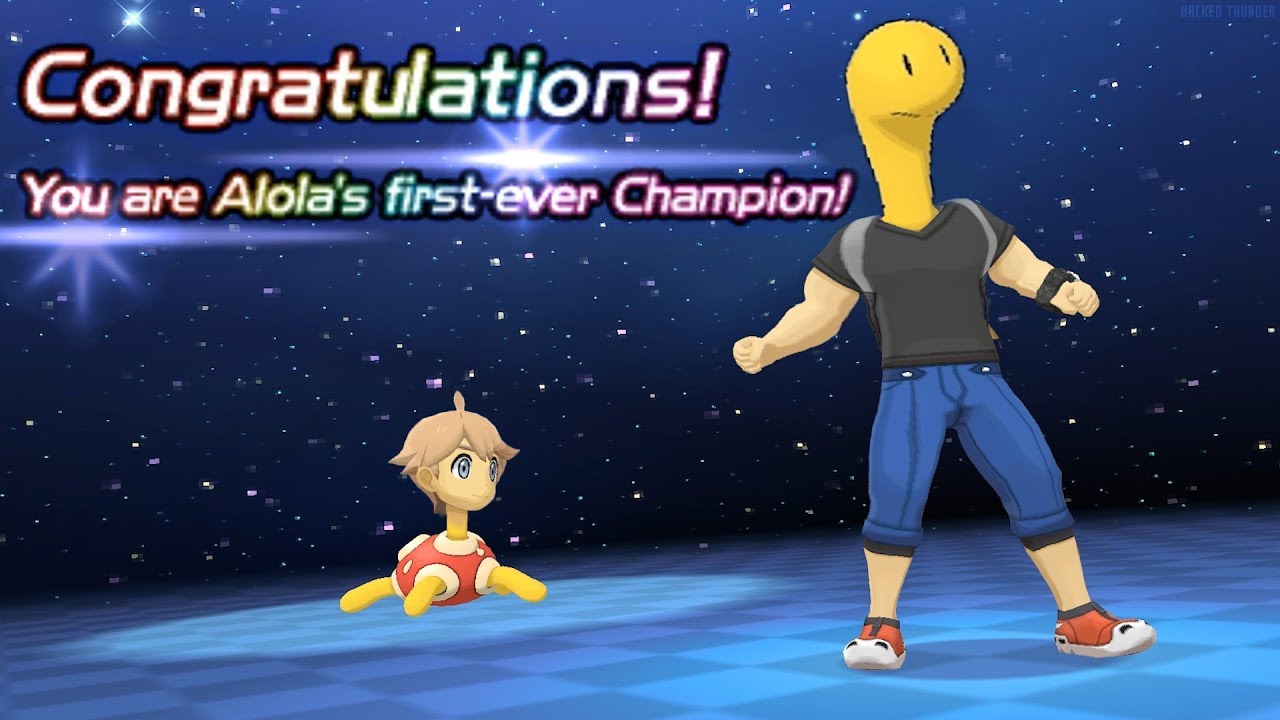 Beating Champion Hau with Only Level 1 Shuckle! - Pok&eacute;mon Ultra Sun/Moon