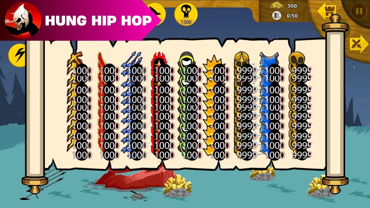 9999 ITEMS OG ATTACK ALL MAP SUPER INSANE - STICK WAR LEGACY - HUNG HIP HOP