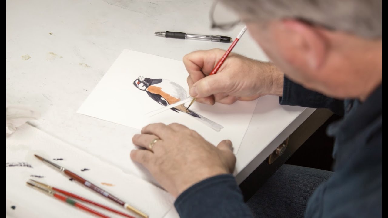 Inside David Allen Sibley's Studio