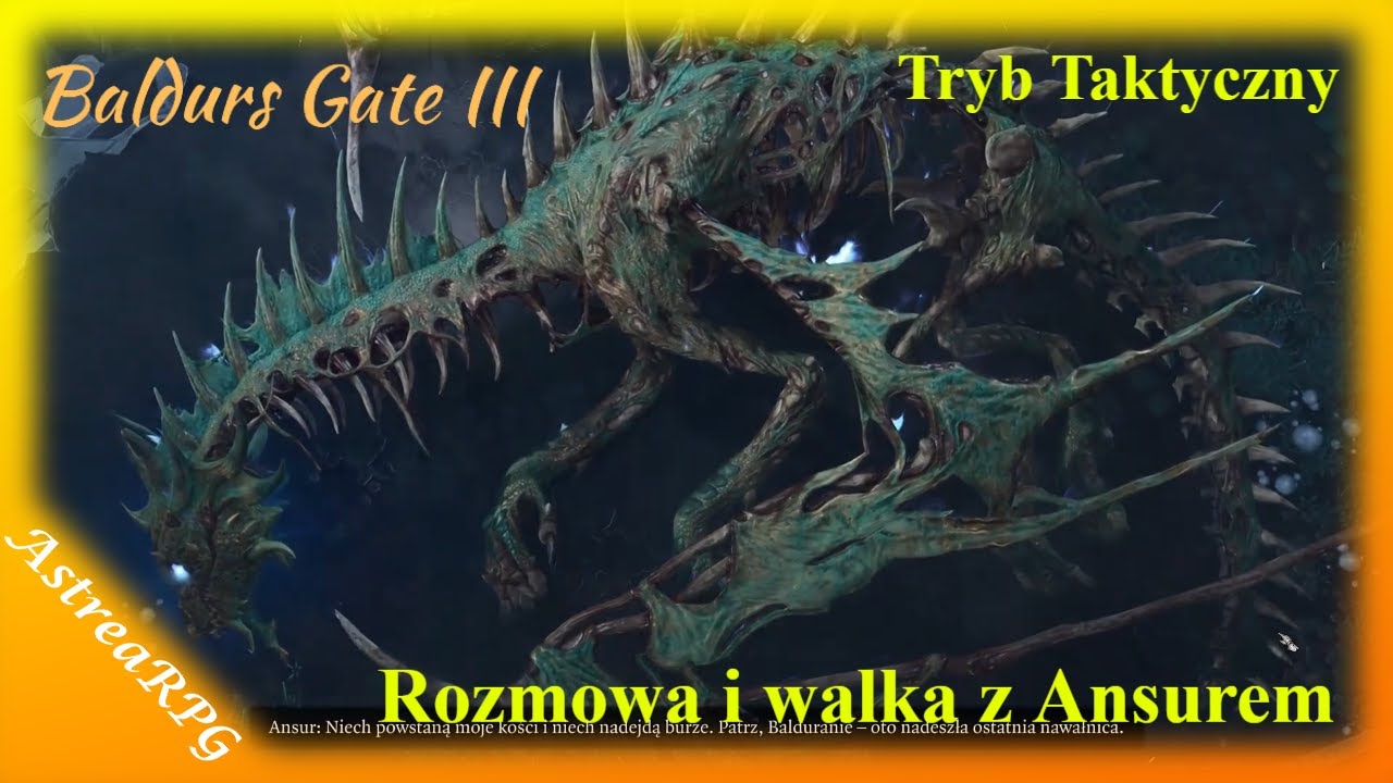 Baldur's Gate 3 PL Tryb Taktyczny Smok Ansur - rozmowa i walka