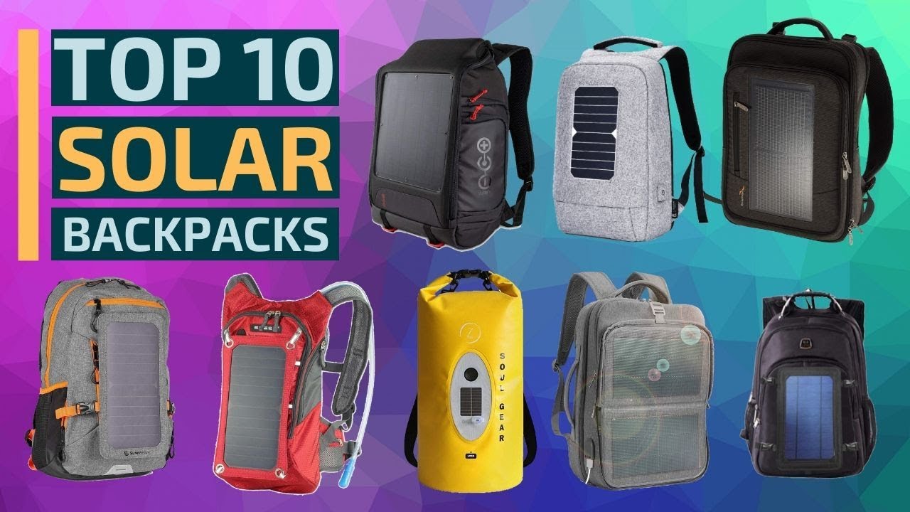 Top 10: Best Solar Backpacks of 2019 / New Anti-Theft Laptop Backpack, Waterproof, Travel Backpack