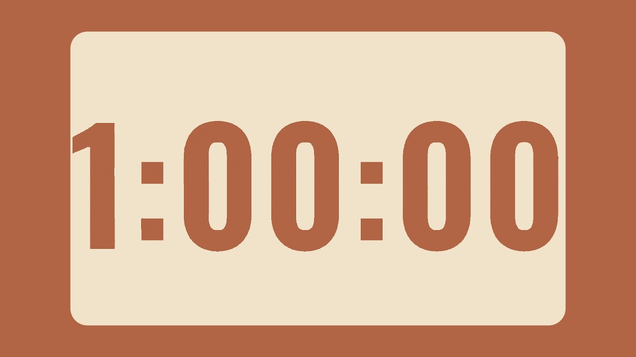 🤎 60-Minute Study & Relax Timer | Coconut Brown Vibes | Chill Music