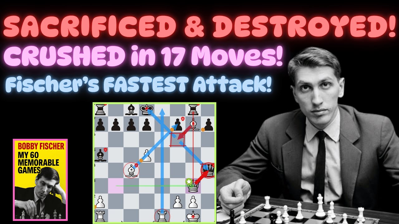 Fischer Destroys Reuben Fine in Just 17 Moves &ndash; Tactical Brilliance |