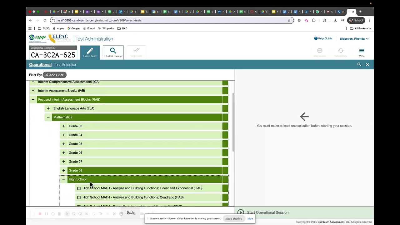 How to Administer a Test Session on CAASPP