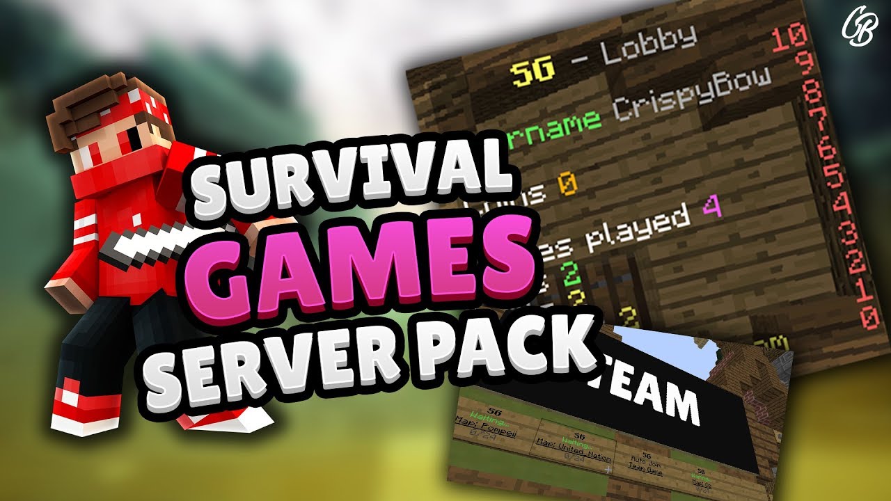 CONFIGURED SURVIVAL GAMES SERVER PACK V2 (10+ MAP) Minecraft