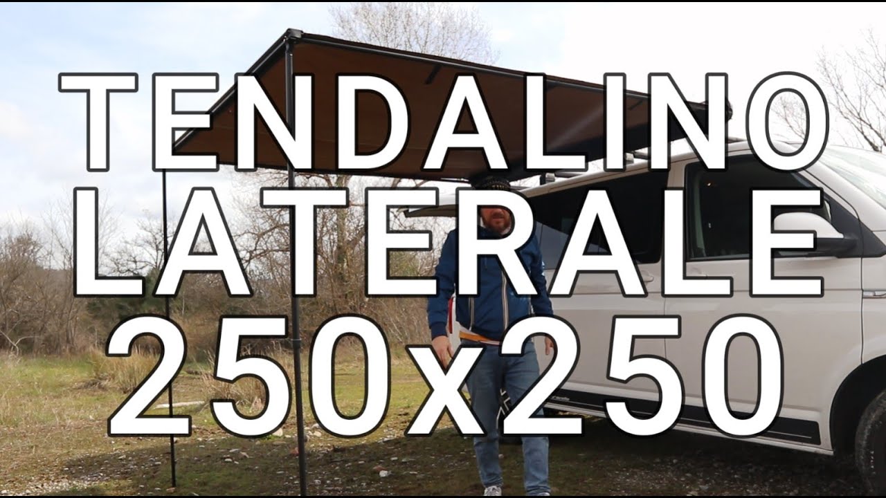 Tendalino laterale SwissKings 250 unboxing e montaggio su vw caravelle t6