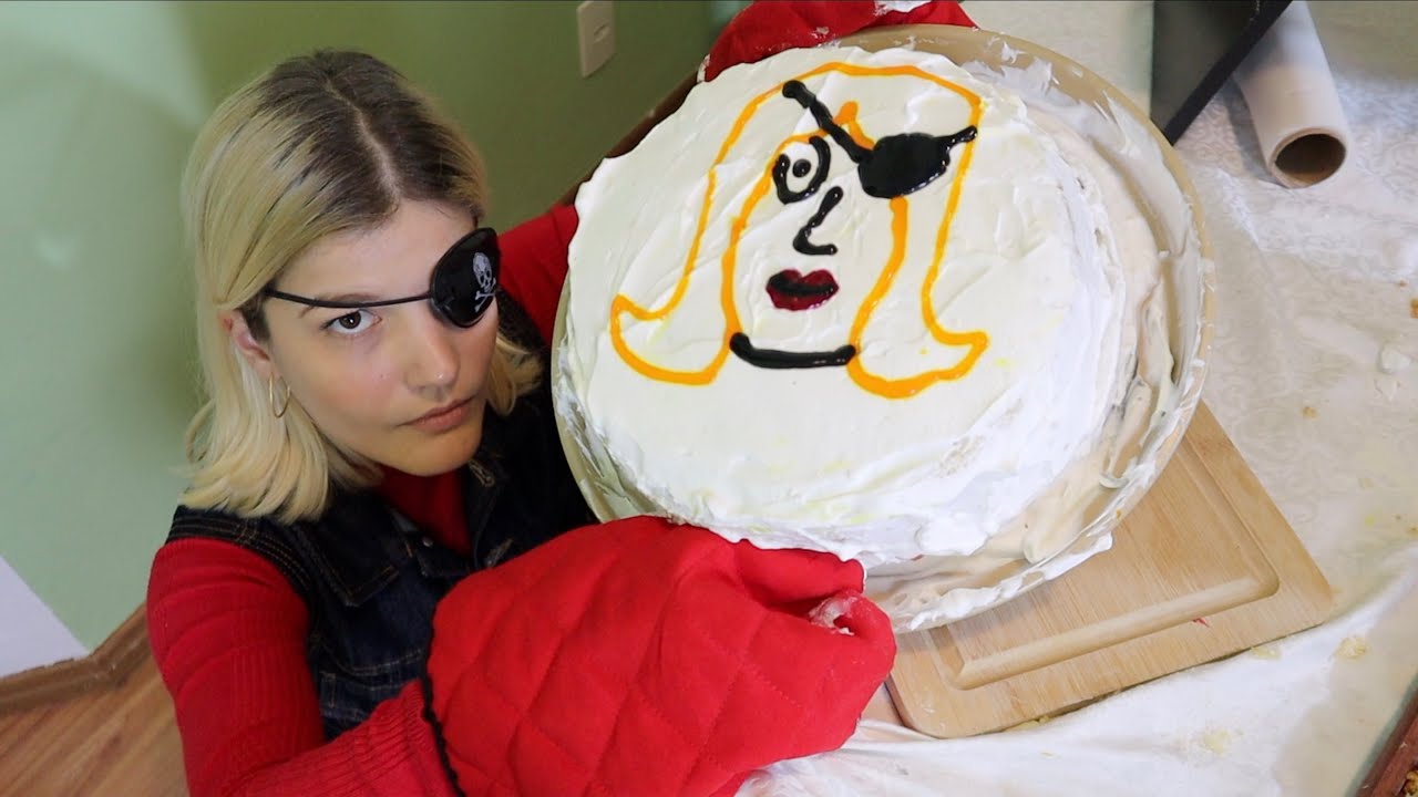 fiz bolo de olho fechado