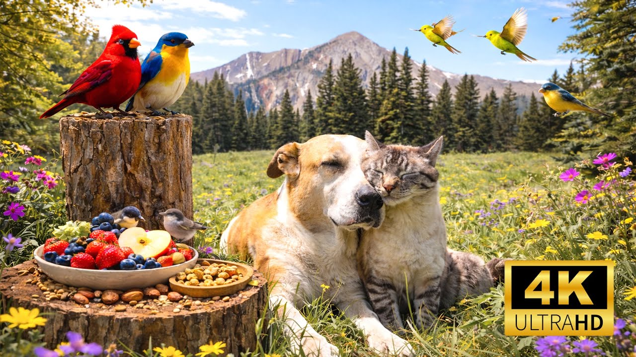 🔥 Pets Are Instantly Hypnotized 🐦😺🐶 | Ultimate Nature TV for Cats & Dogs in Stunning 4K HDR