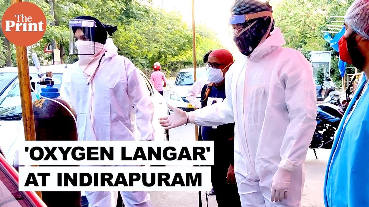Indirapuram gurdwara hosts 'oxygen langar', dozens of Covid patients queue up