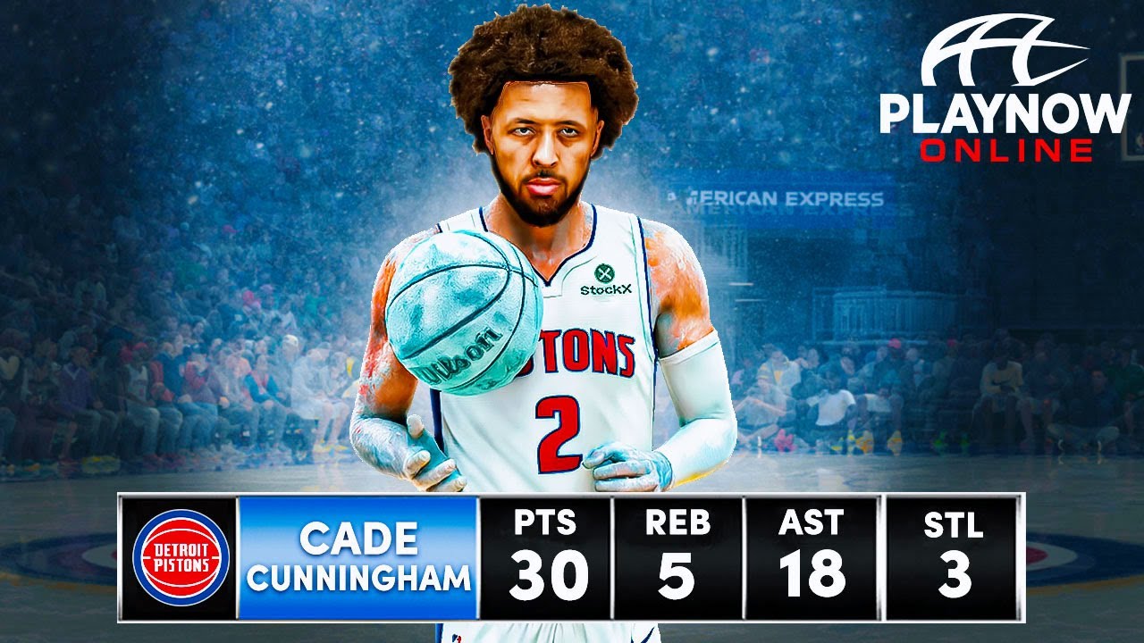 cade cunningham drops 30 in an absolute massacred in Play Now Online...(no commentary)