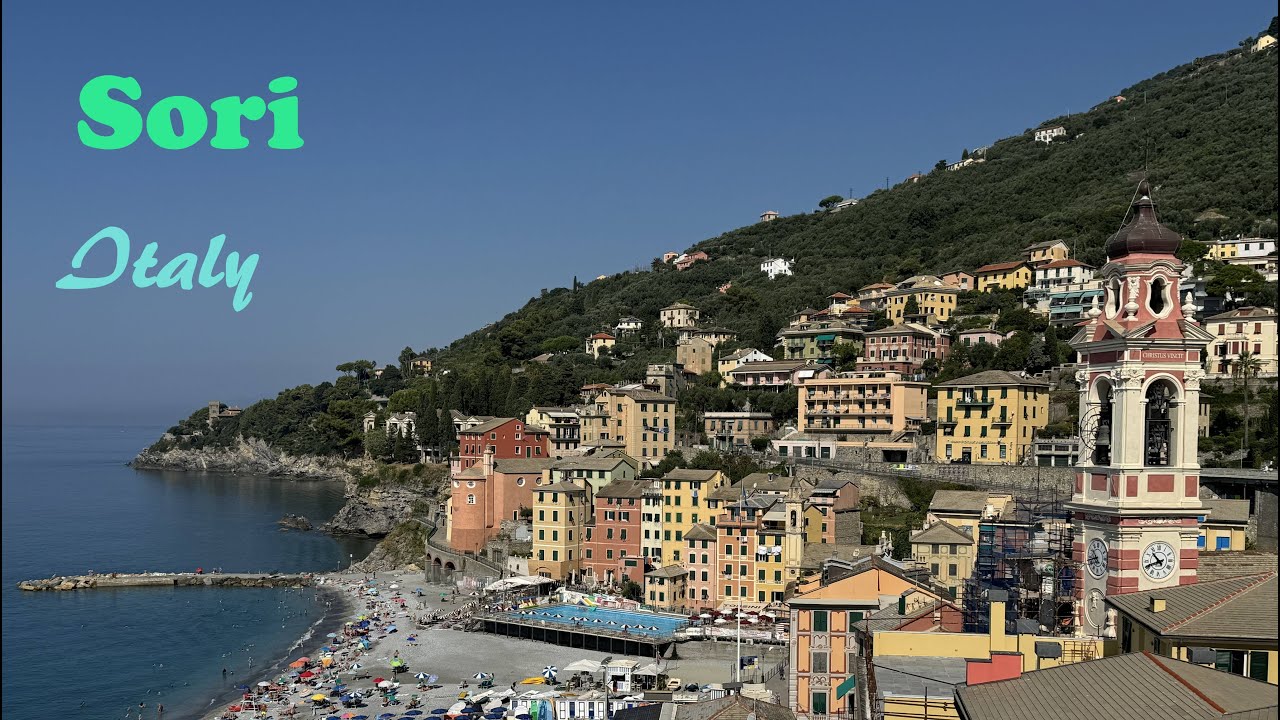 Sori. Ligurian pearl on the Golfo Paradiso, Genova, Italy.