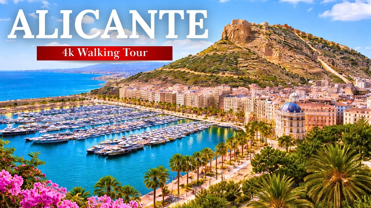 🇪🇸 ALICANTE. You will definitely come here! Walking Tour 4k60 With Subtitles