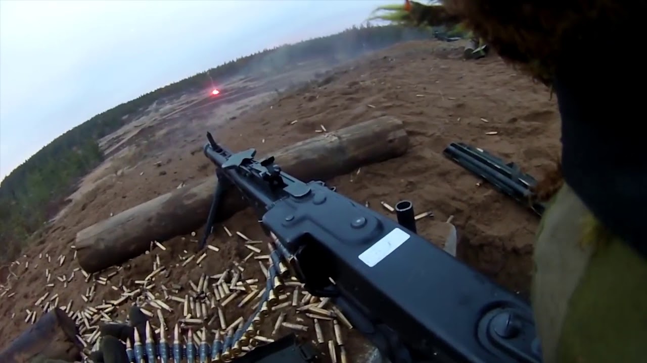 MG3 Machine Gun With GoPro Helmet