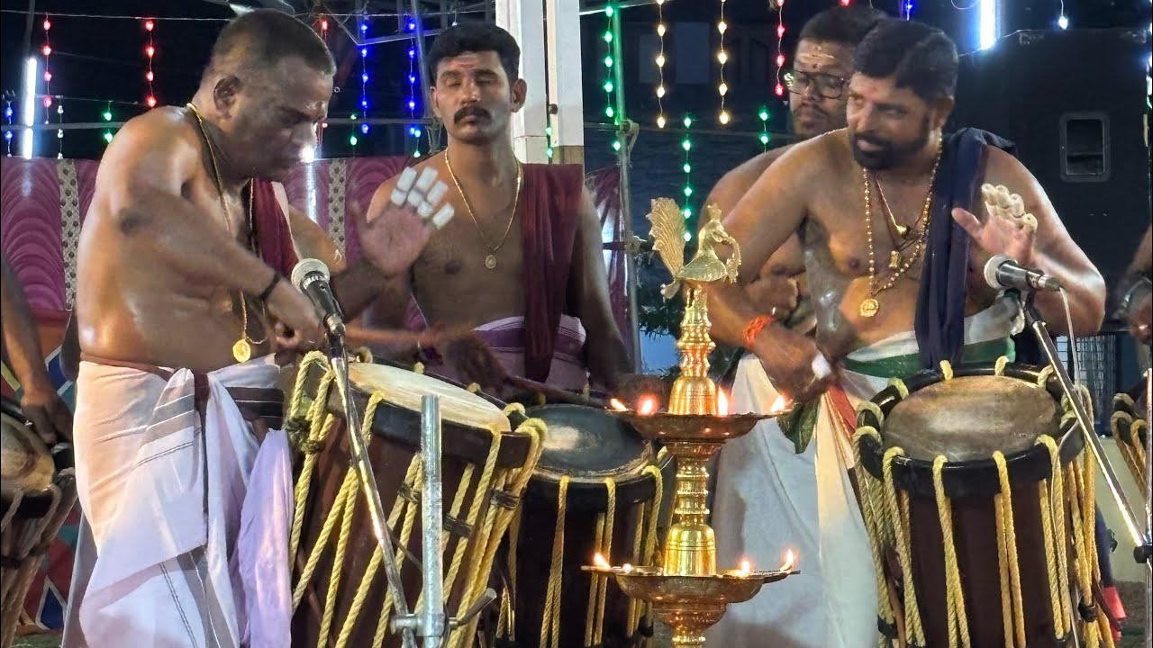 Kalpathy Balakrishnan | Athaloor Sivan 🔥 #thayambaka Double Thayambaka #തായമ്പക #thenkurrissi