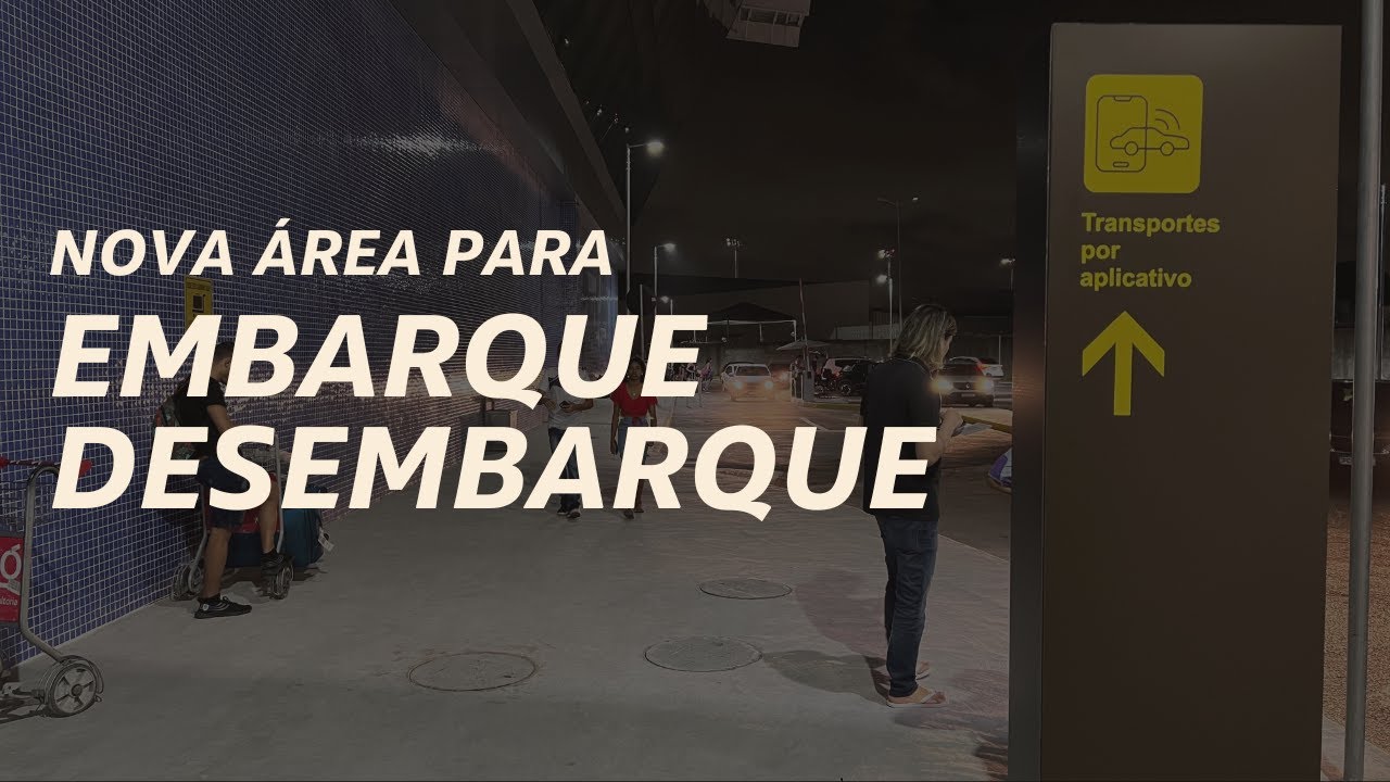 NOVA ÁREA PARA EMBARQUE E DESEMBARQUE POR APLICATIVO | AEROPORTO DO RECIFE | PAPA CHARLIE GOLF
