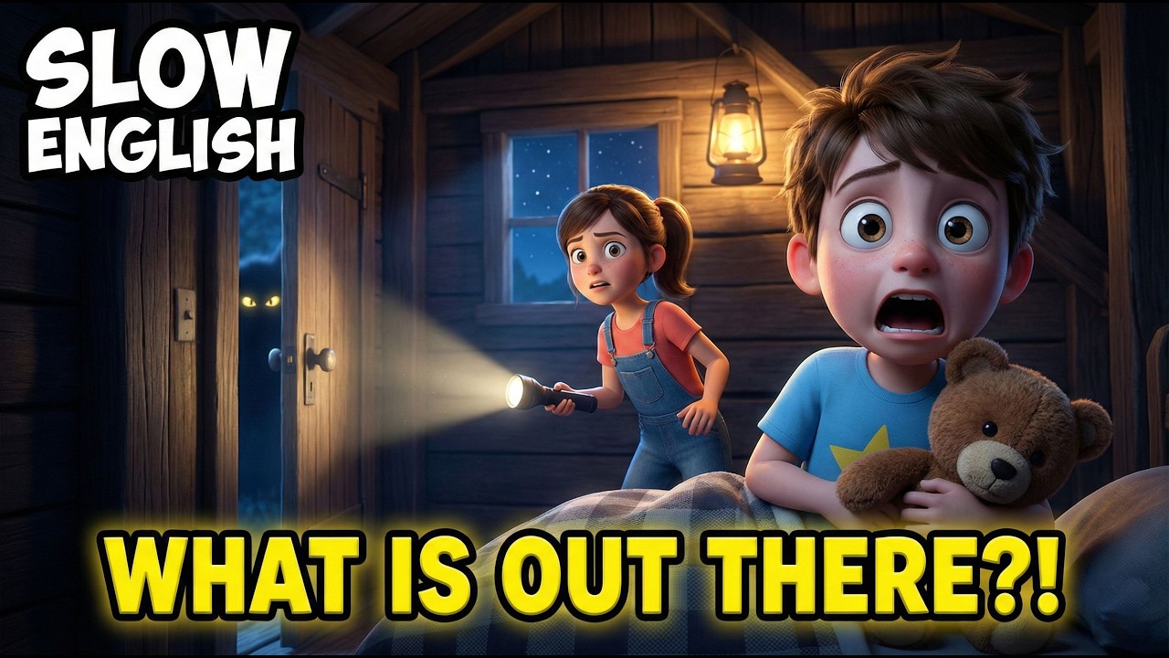 Something is Outside the Treehouse! | Slow English for Beginners