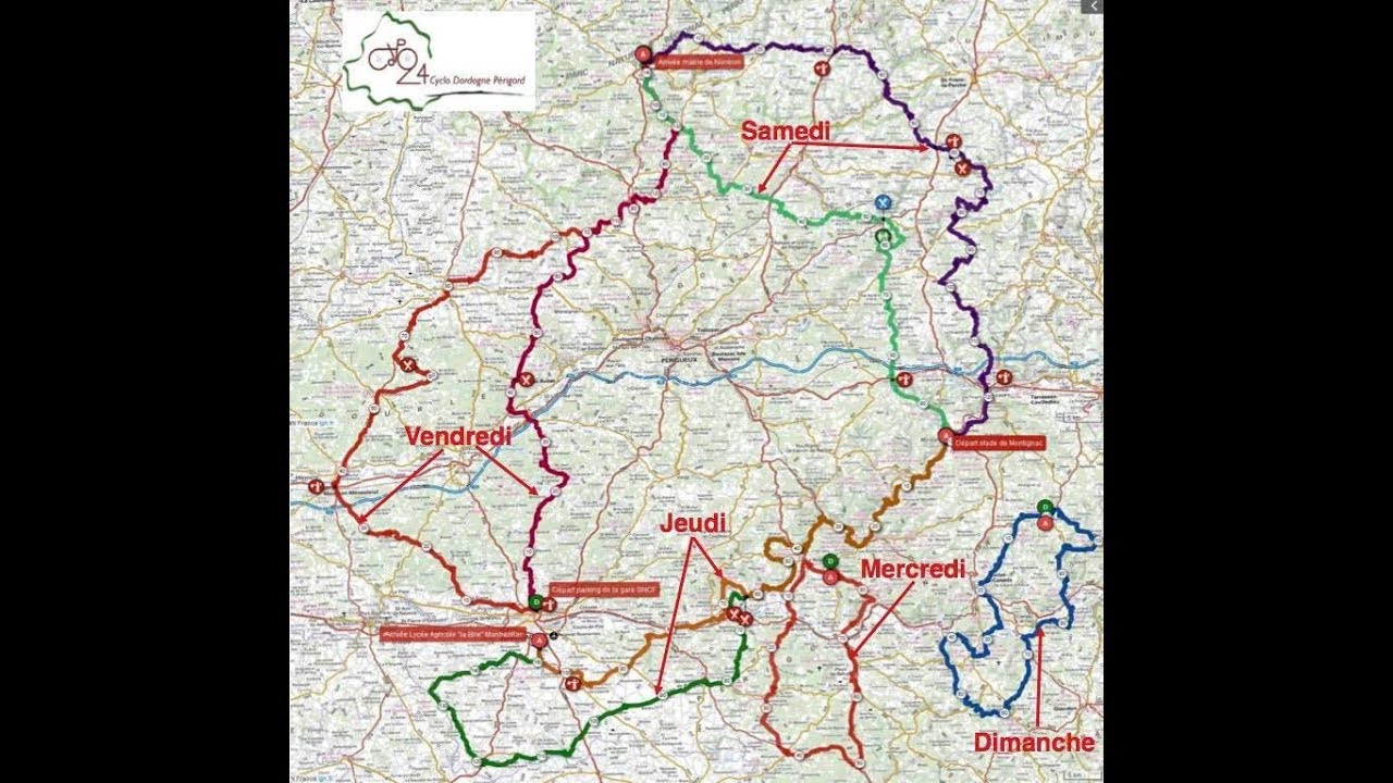 A travers la Dordogne 2019 Cyclo