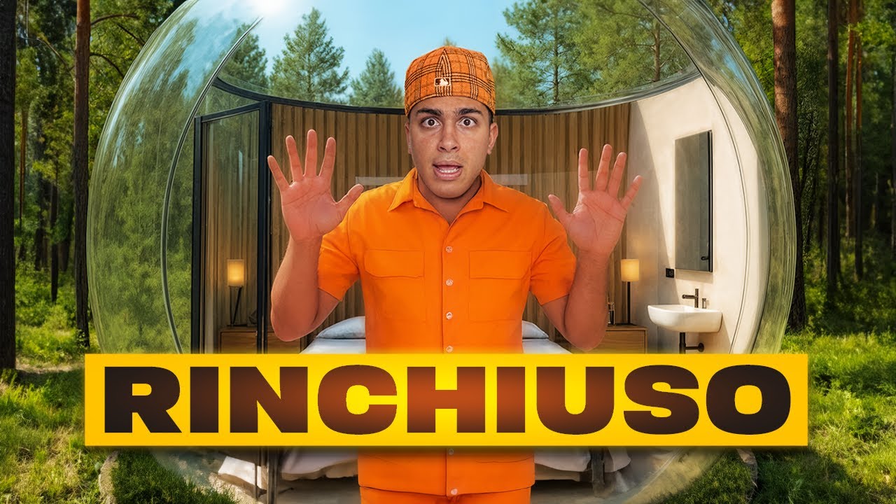 RINCHIUSO in una BOLLA di VETRO per 24 ORE.. (finito male)