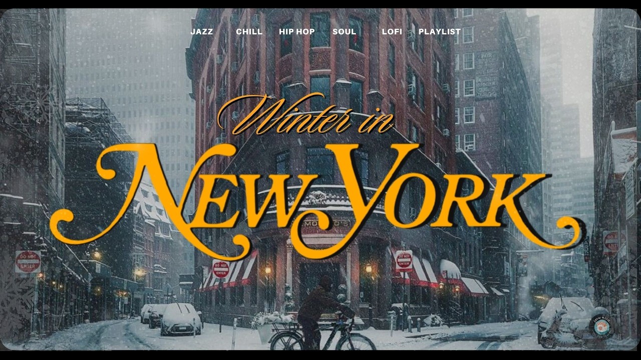 Winter NYC JAZZ HIPHOP | 90s SOUL BOOMBAP | Walk / background / work / relax / study | iconic street