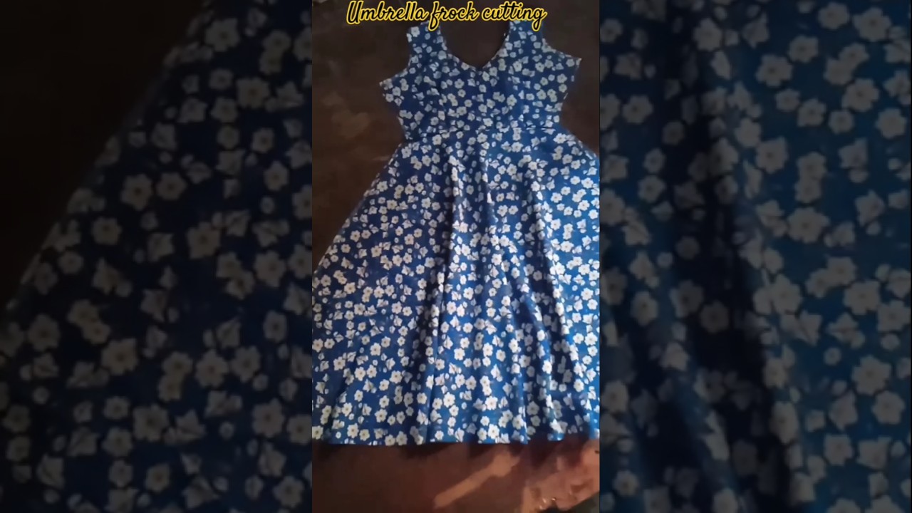 Easy Umbrella frock cutting and stitching 