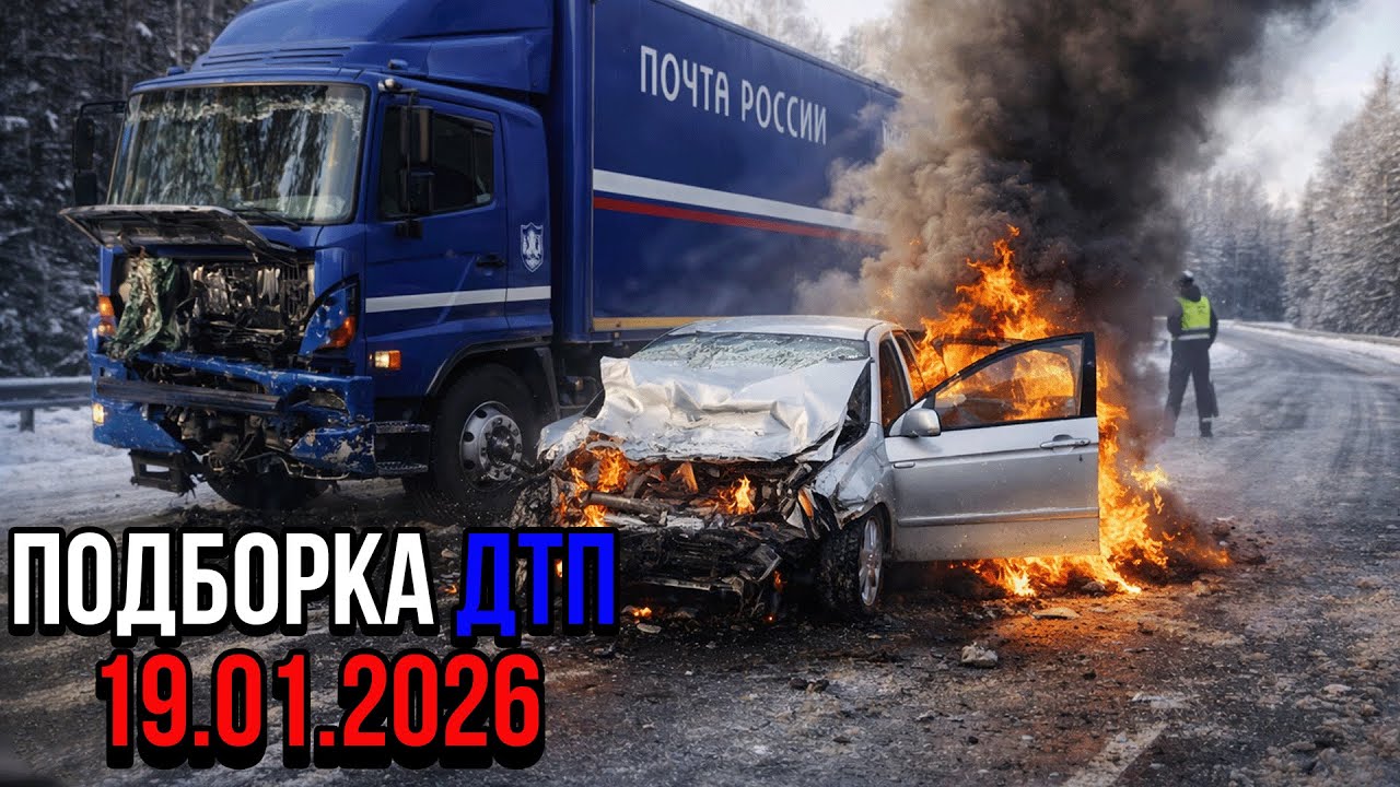 ДТП и Аварии | Подборка на видеорегистратор за 19.01.26 | Загадочные Опоздуны