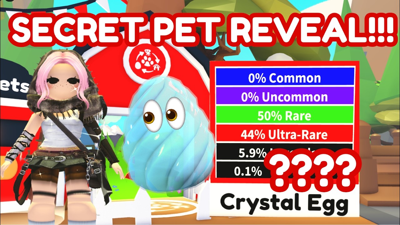 🔴 what pet REPLACED the GIANT PANDA from the Crystal Egg?! #adoptme #roblox