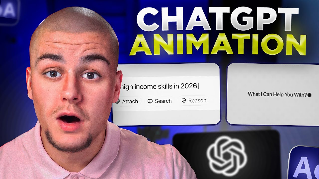 Я создал промо-анимацию SaaS для ChatGPT в After Effects!