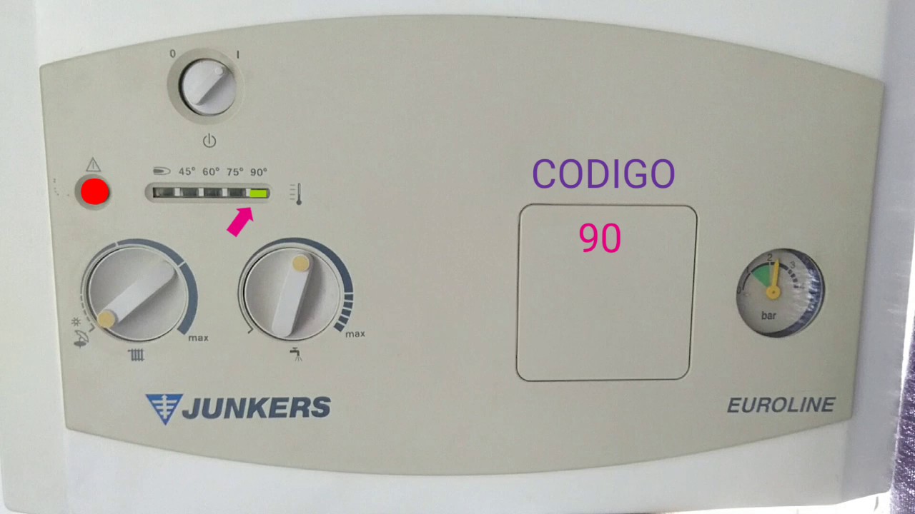 Junkers euroline código 90 y luz roja  WORCESTER BOSCH BOILER SERVICE