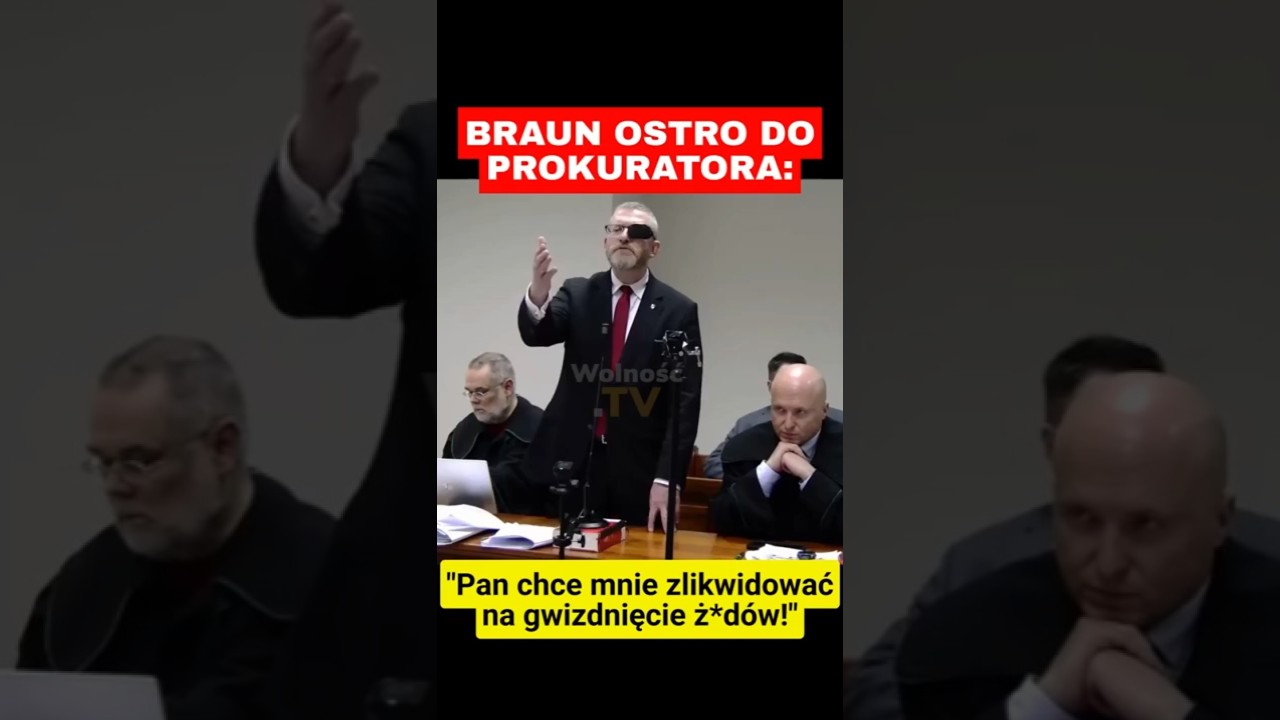 BRAUN DO PROKURATORA: PAN USIŁUJE MNIE ZLIKWIDOWAĆ!