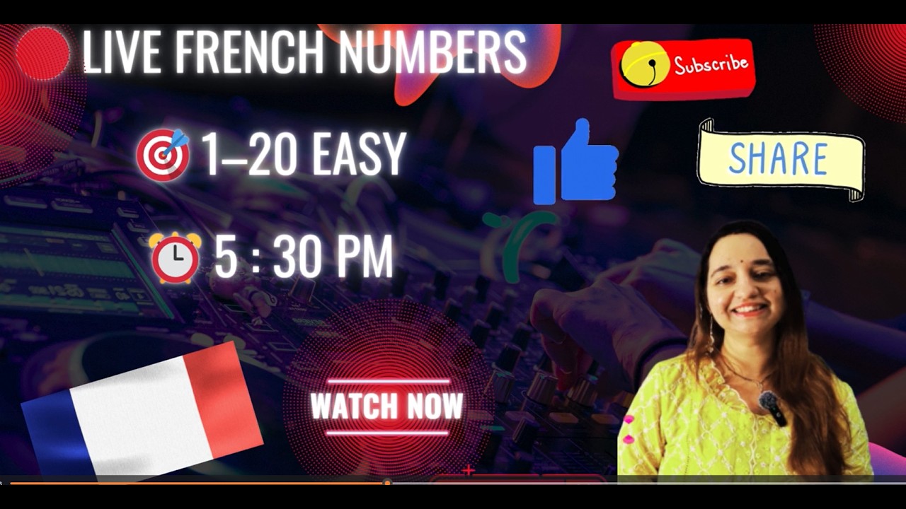 Learn French Numbers 1–20 🇫🇷 | Beginner LIVE Class + Fun Game 🎯