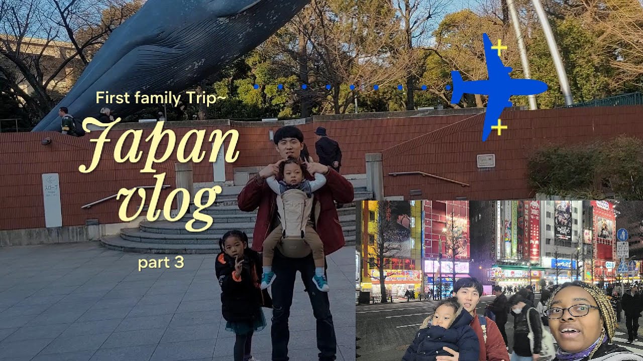Korea to Japan Vlog part 3 traveling with toddlers
