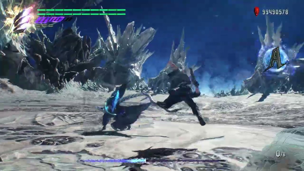 DMC5 DMDバージルおじさん戦 レインボウ＆ナックル縛り ノーダメージ