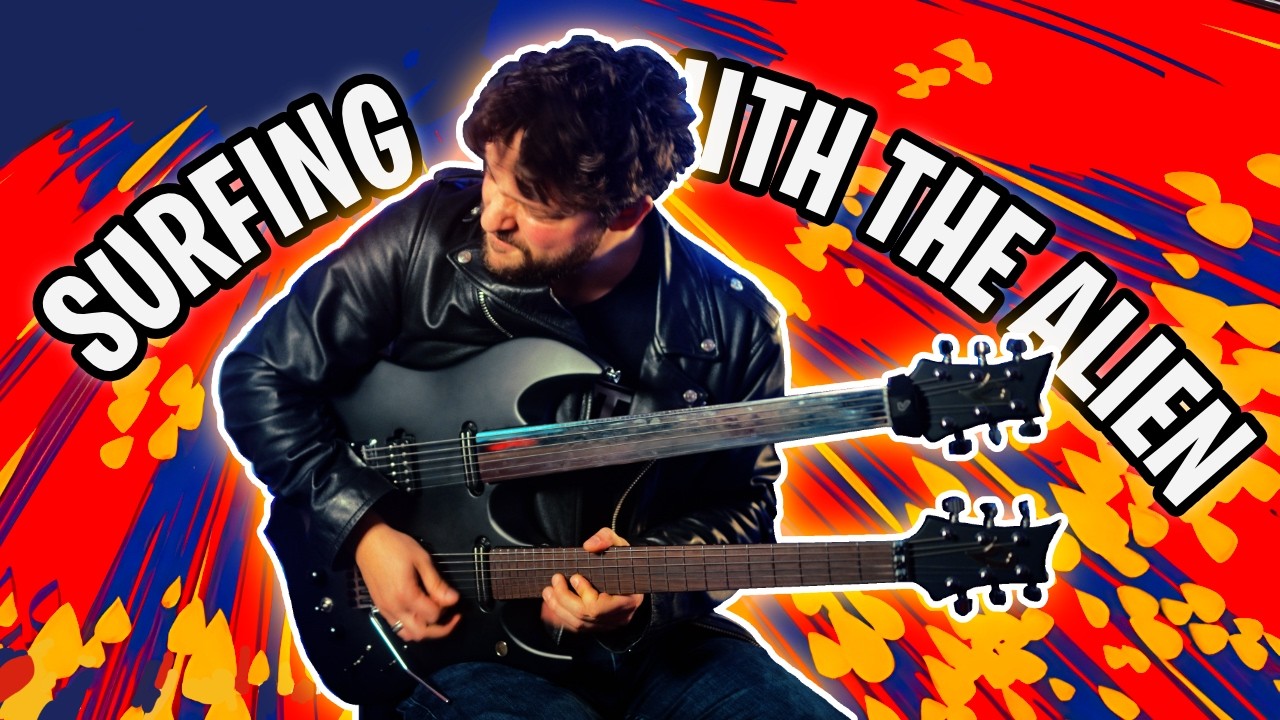 Je joue sur une guitare d'EXTRATERRESTRE - Surfing With The Alien cover (Joe Satriani)
