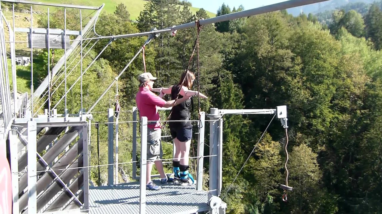 Bungee-Jump Benni Raich Brücke