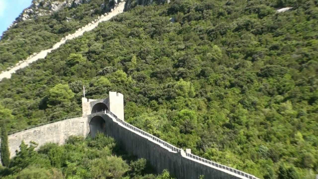 Ston Croatia Peljesac the European Chinese wall HD 1080