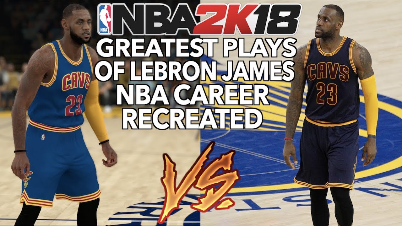 GREATEST PLAYS OF LEBRON JAMES NBA CAREER RECREATED IN NBA 2K