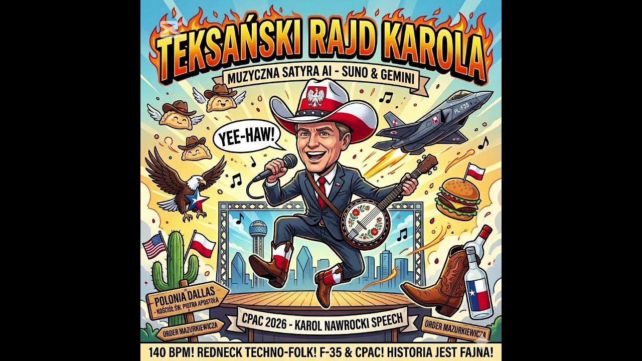 TEKSAŃSKI RAJD KAROLA &ndash; Country AI Hit (Suno & Gemini)