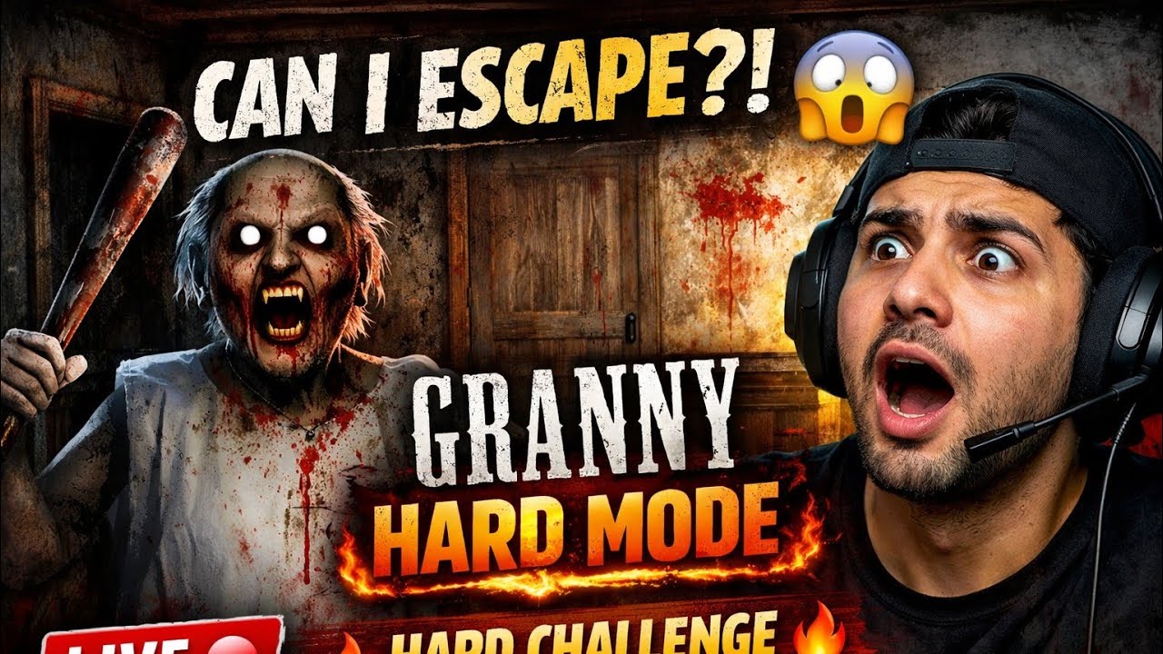 GRANNY LIVE 🔴 Escape Challenge 😱 | Scary Horror Gameplay #granny #live