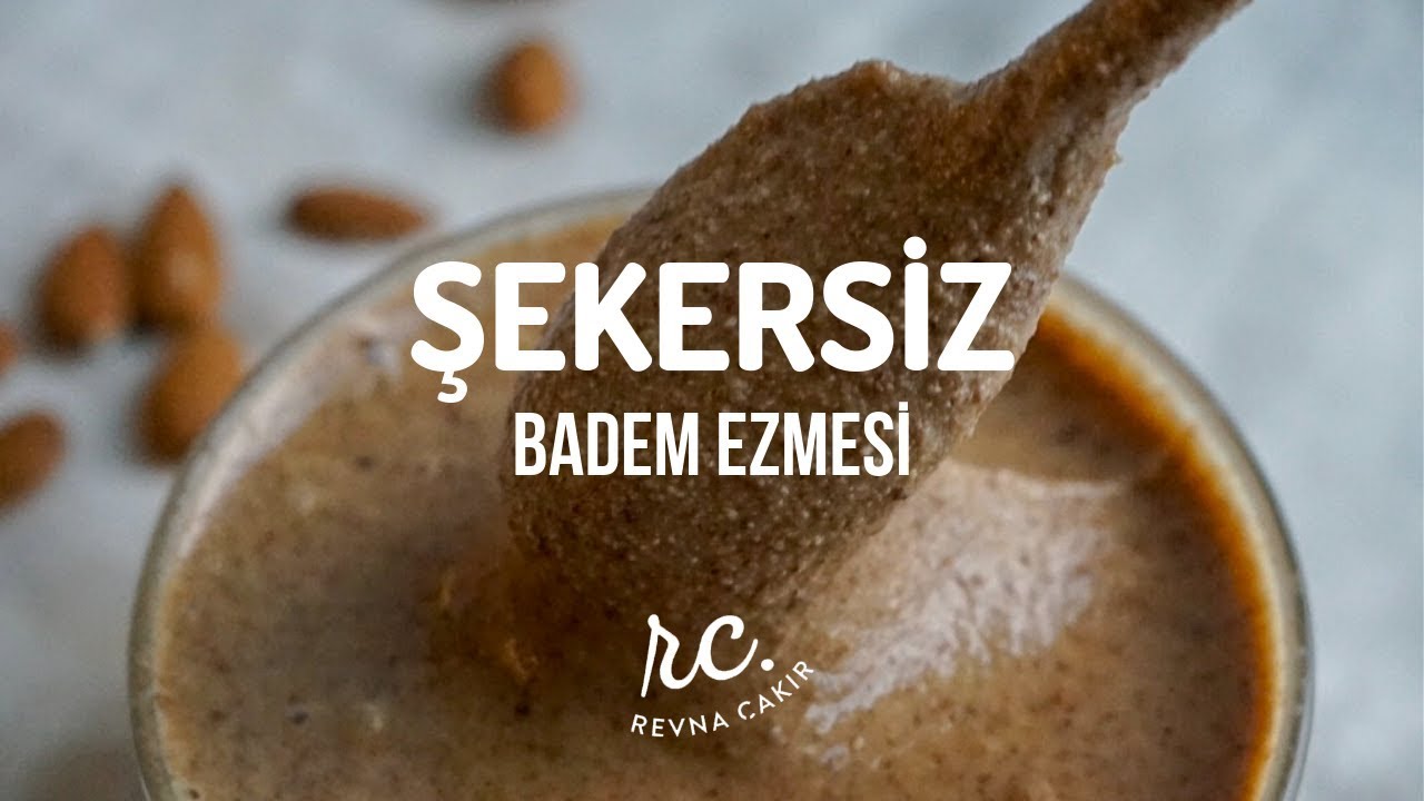 Şekersiz Badem Ezmesi I Sağlıklı, Ev Yapımı ve Katkısız!