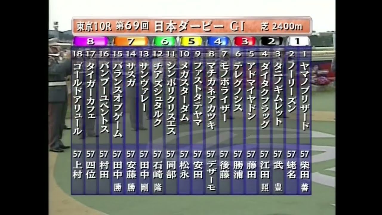 2002年日本ダービー　タニノギムレット