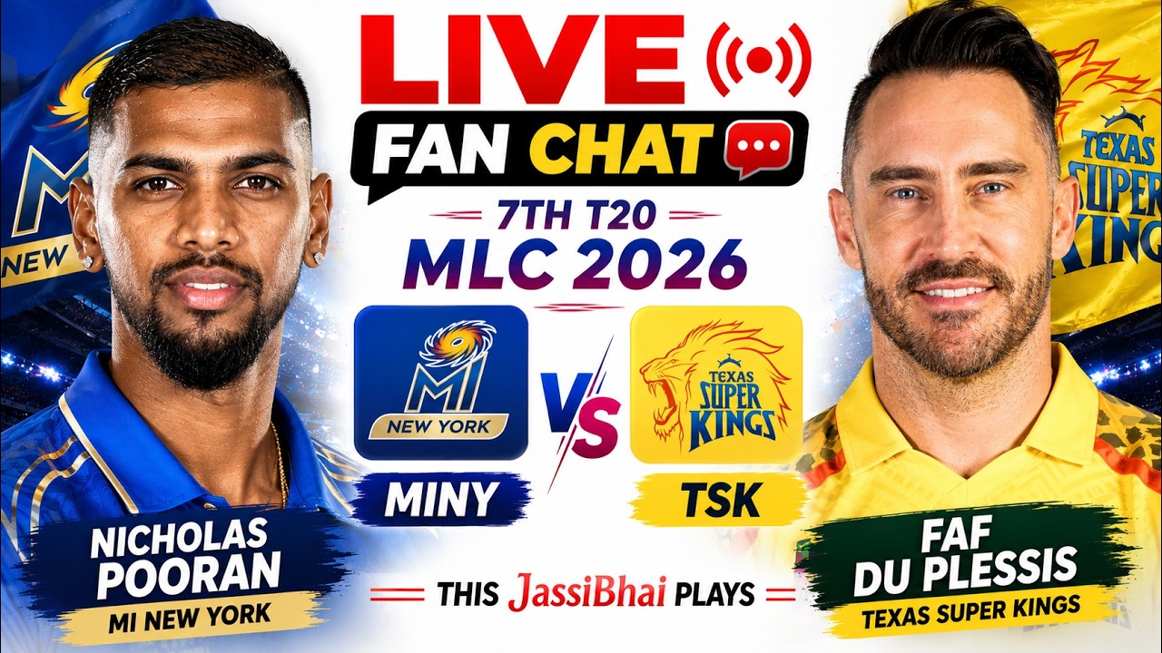 🔴MI New York vs Texas Super Kings | 7th T20 | MLC 2026