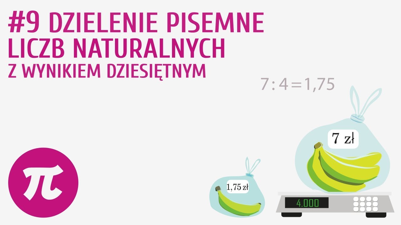 Dzielenie pisemne liczb naturalnych z wynikiem dziesiętnym #9 [ Działania na liczbach dziesiętnych 2