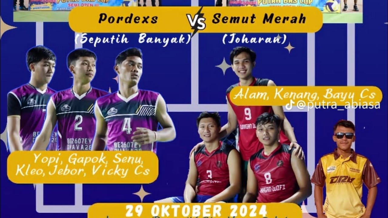Partai .................... PORDEXS 🆚 SEMUT MERAH, putra bks cup 