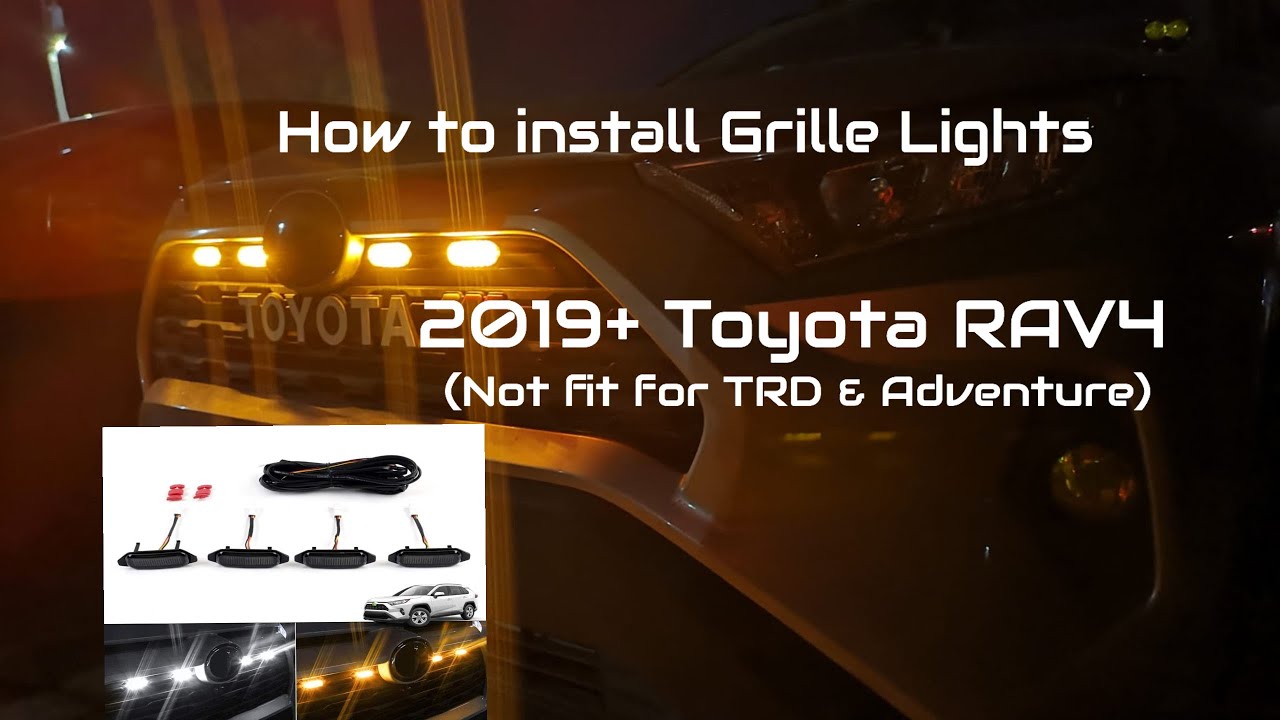 How to Install Grille or Raptor Lights on 2019+ Toyota Rav4!