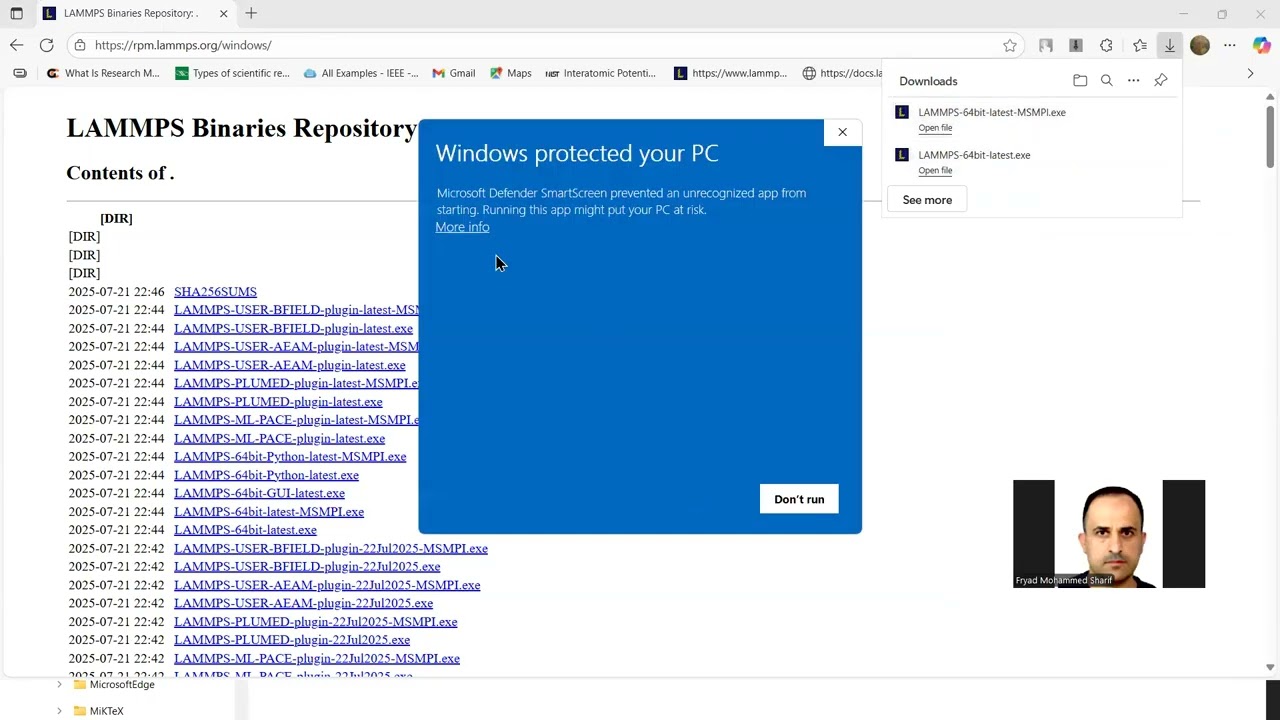 How to Download and run Lammps